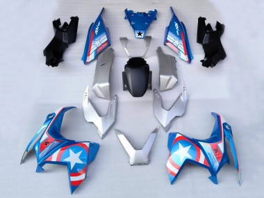 2022-2024 Honda ADV160 Motorcycle Fairings - Silver Blue Red White Star Canada for Sale