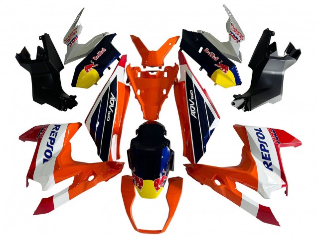 2022-2024 Honda ADV160 Motorcycle Fairings - Orange White Red Blue Repsol Red Bull Canada for Sale