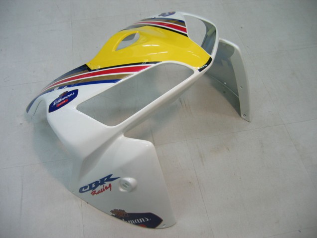 2005-2006 Honda CBR600RR Motorcycle Fairings - Blue White Yellow Rothmans Canada for Sale