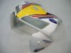2005-2006 Honda CBR600RR Motorcycle Fairings - Blue White Yellow Rothmans Canada for Sale