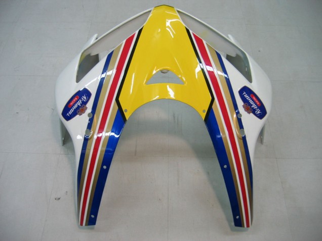 2005-2006 Honda CBR600RR Motorcycle Fairings - Blue White Yellow Rothmans Canada for Sale