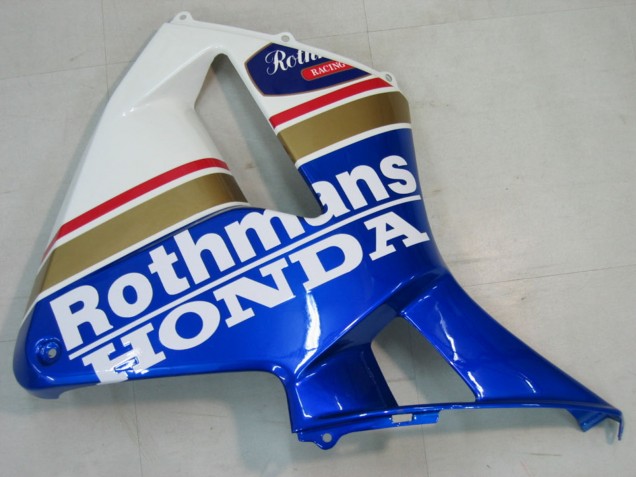 2005-2006 Honda CBR600RR Motorcycle Fairings - Blue White Yellow Rothmans Canada for Sale