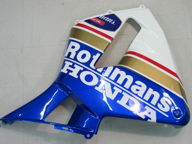 2005-2006 Honda CBR600RR Motorcycle Fairings - Blue White Yellow Rothmans Canada for Sale