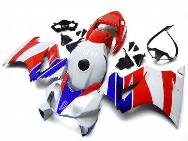 2002-2013 Honda VFR800 Motorcycle Fairings - White Red Blue No Decal Canada for Sale