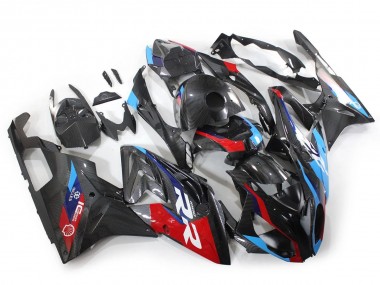 2015-2016 BMW S1000RR Motorcycle Fairings - Blue Red Carbon Fiber Canada for Sale