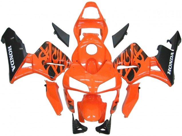2003-2004 Honda CBR600RR Abs Fairings - Orange White Red Glossy Black Repsol Canada for Sale