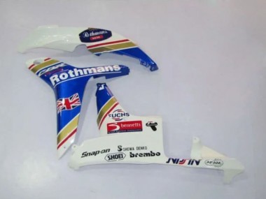 2007-2008 Honda CBR600RR Motorcycle Fairings - White Blue Yellow Rothmans Canada for Sale
