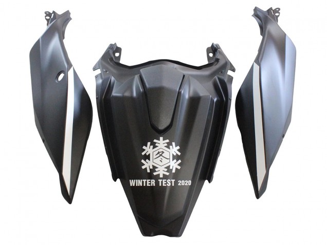 2018-2024 Kawasaki EX400 Motorcycle Fairings - Matte Black Green Monster Showr Snow Canada for Sale