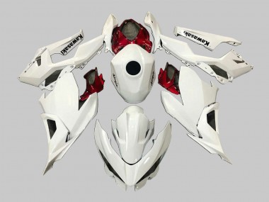 2018-2024 Kawasaki EX400 Motorcycle Fairings - White Red Black Canada for Sale