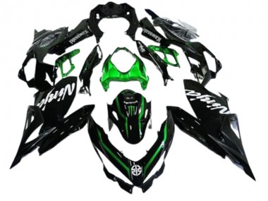 2018-2024 Kawasaki EX400 Motorcycle Fairings - Glossy Black Green Monster Canada for Sale