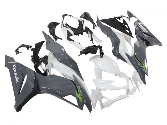 2019-2022 Kawasaki ZX6R Motorcycle Fairings - White Grey Green Canada for Sale
