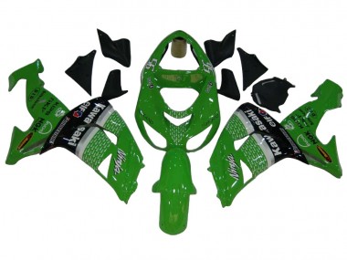 2006-2007 Kawasaki ZX10R Motorcycle Fairings - Green White Black Elf Canada for Sale