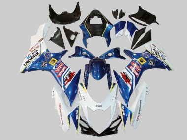 2011-2024 Suzuki GSXR 600/750 Motorcycle Fairings - White Blue Red Yellow Motul Dunlop Canada for Sale