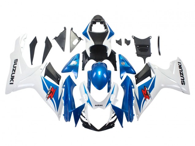 2011-2024 Suzuki GSXR 600/750 Motorcycle Fairings - Blue White Canada for Sale