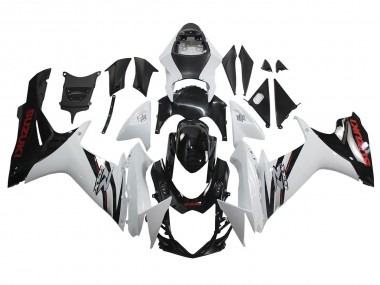 2011-2024 Suzuki GSXR 600/750 Motorcycle Fairings - White Glossy Black Canada for Sale
