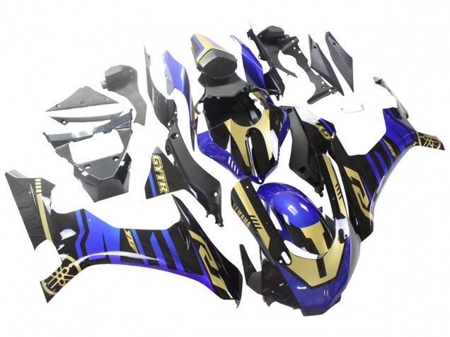 2015-2019 Yamaha YZF R1 Motorcycle Fairings - Blue Gold Black Canada for Sale