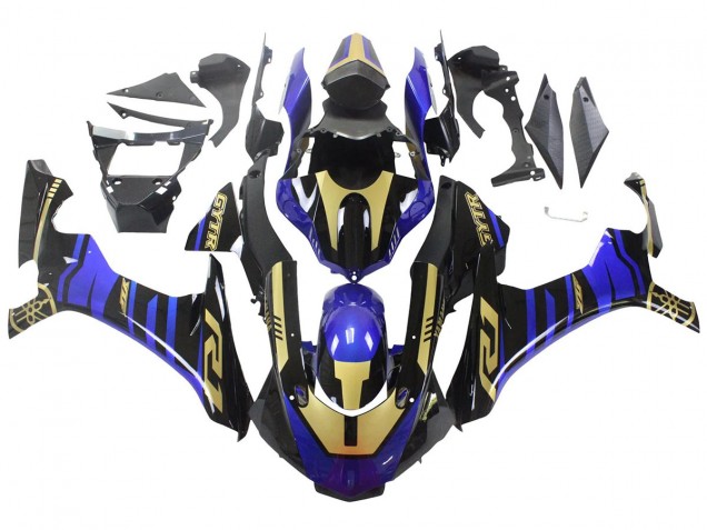 2015-2019 Yamaha YZF R1 Motorcycle Fairings - Blue Gold Black Canada for Sale