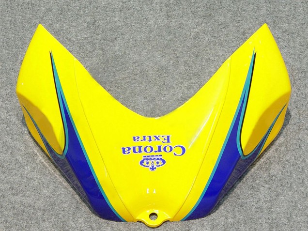 2006-2007 Suzuki GSXR 600/750 Motorcycle Fairings - White Blue Yellow Corona Alstare Canada for Sale