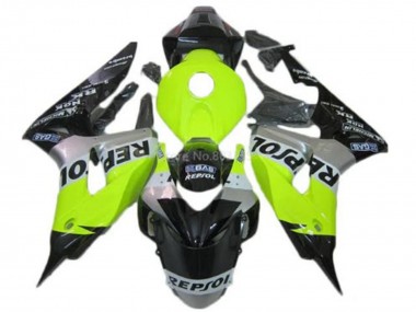 2006-2007 Honda CBR1000RR Motorcycle Fairings - Green Silver Glossy Black Repsol Canada for Sale