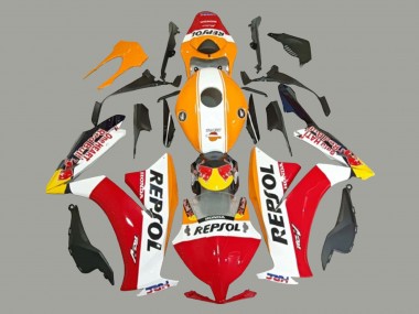 2012-2016 Honda CBR1000RR Motorcycle Fairings - White Orange Red Yellow HRC Repsol Canada for Sale