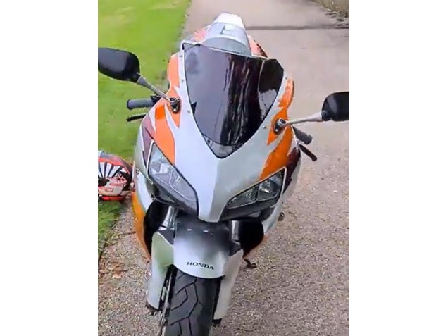 2006-2007 Honda CBR1000RR Motorcycle Fairings - Silver Orange Canada for Sale