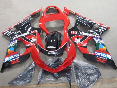2000-2002 Suzuki GSXR 1000 Motorcycle Fairings - Red Black Blue DENSO Canada for Sale
