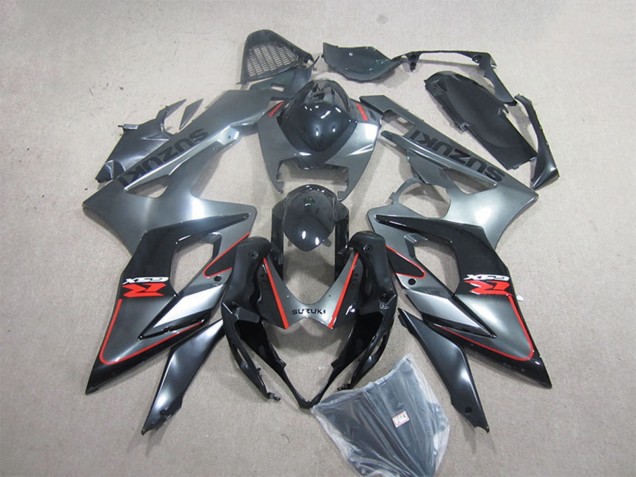 2005-2006 Suzuki GSXR 1000 Motorcycle Fairing Kits - Black Grey Red Canada for Sale