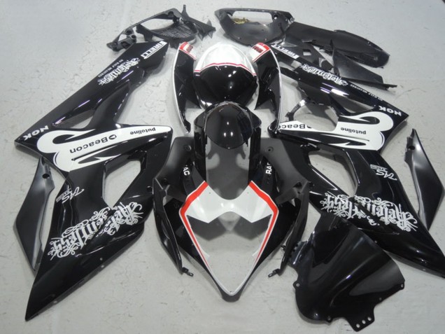 2005-2006 Suzuki GSXR 1000 Motorcycle Fairings - Glossy Black White Red Beacon Canada for Sale