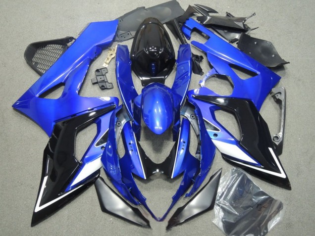 2005-2006 Suzuki GSXR 1000 Motorcycle Fairings - Blue White Silver Black Canada for Sale