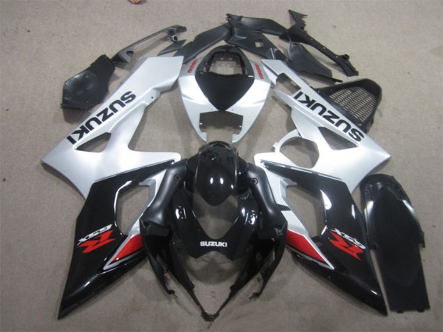 2005-2006 Suzuki GSXR 1000 Motorcycle Fairing - Glossy Black Silver Red Canada for Sale