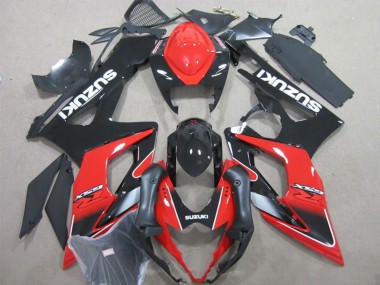 2005-2006 Suzuki GSXR 1000 Motorcycle Fairings - Black Red Canada for Sale