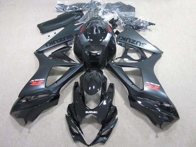 2007-2008 Suzuki GSXR 1000 Motorcycle Fairings Kits - Glossy Black Matte Black Canada for Sale