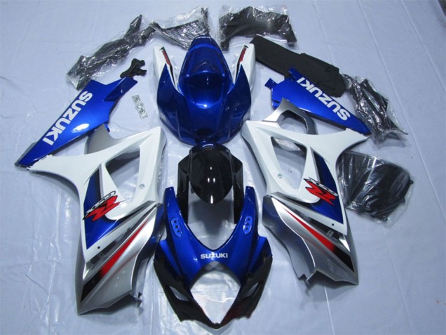 2007-2008 Suzuki GSXR 1000 Motorcycle Fairings - Blue White Red Canada for Sale