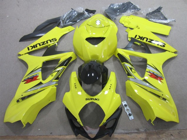 2007-2008 Suzuki GSXR 1000 Motorcycle Fairing - Yellow Silver Black Canada for Sale
