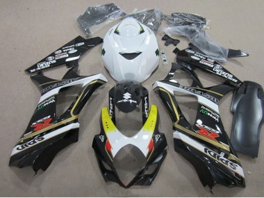 2007-2008 Suzuki GSXR 1000 Motorcycle Fairings - White Yellow Red Black Canada for Sale
