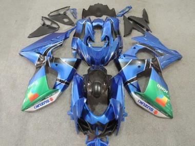 2009-2016 Suzuki GSXR 1000 Motorcycle Fairings - Blue Green JOMO Canada for Sale