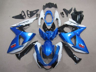 2009-2016 Suzuki GSXR 1000 Motorcycle Fairings Kits - White Blue Black Canada for Sale