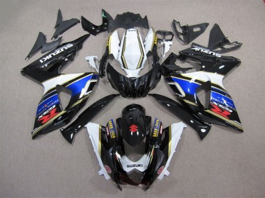 2009-2016 Suzuki GSXR 1000 Motorcycle Fairing - White Blue Black Dark Dog Canada for Sale