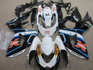 2009-2016 Suzuki GSXR 1000 Motorcycle Fairings - White Blue Yellow Black Brux Dark Dog Canada for Sale