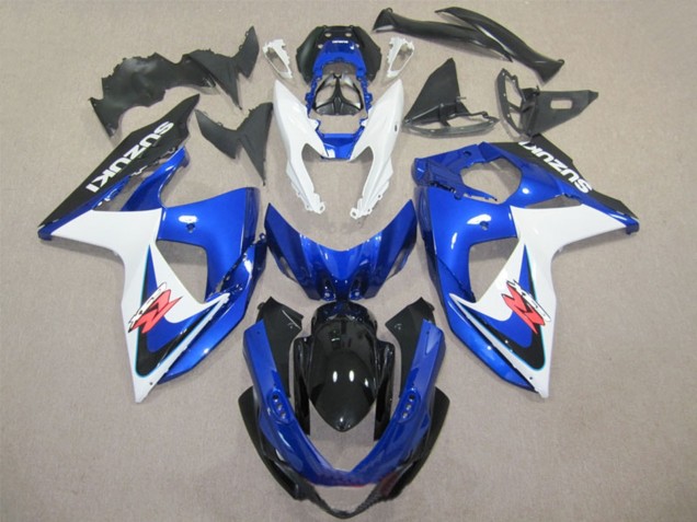 2009-2016 Suzuki GSXR 1000 Abs Fairings - White Blue Black Canada for Sale