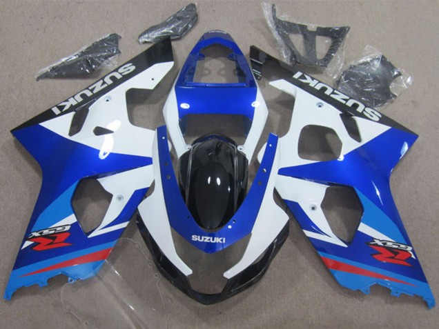2004-2005 Suzuki GSXR 600 Motorcycle Fairings - White Blue Red Canada for Sale