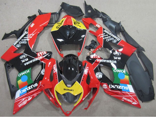 2006-2007 Suzuki GSXR 600 Motorcycle Fairings - Red Yellow Green Blue Black JOMO Canada for Sale