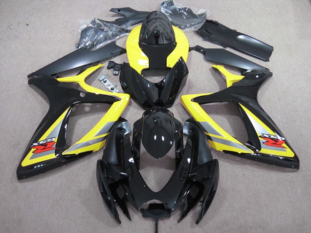 2006-2007 Suzuki GSXR 600 Motorcycle Fairings - Yellow Grey Black Canada for Sale