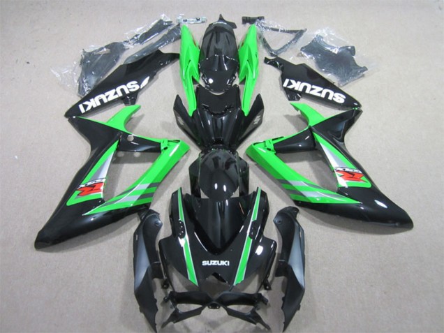 2006-2007 Suzuki GSXR 600 Motorcycle Fairings - Green Glossy Black Red Canada for Sale
