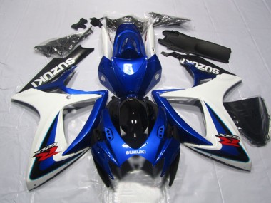 2006-2007 Suzuki GSXR 600 Motorcycle Fairings - White Blue Glossy Black Red Canada for Sale