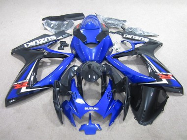 2006-2007 Suzuki GSXR 600 Motorcycle Fairing - Blue White Glossy Black Red Canada for Sale
