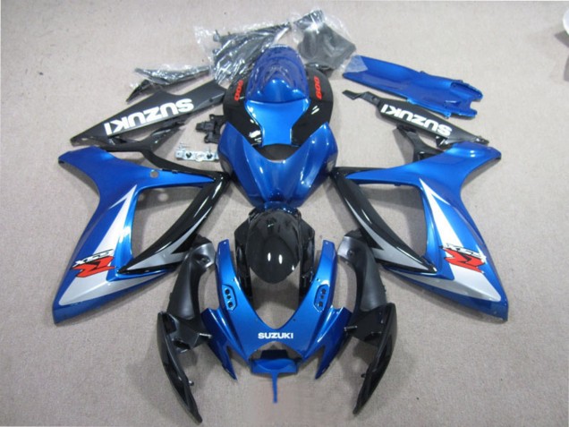 2006-2007 Suzuki GSXR 600 Motorcycle Fairings - Blue White Glossy Black Red Canada for Sale