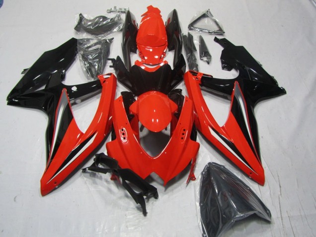 2008-2010 Suzuki GSXR 600 Motorcycle Fairings - Red Black Canada for Sale