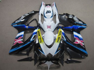 2008-2010 Suzuki GSXR 600 Motorcycle Fairings - White Blue Black Yellow Dark Dog Pink X Canada for Sale
