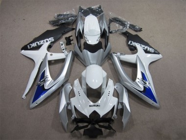 2008-2010 Suzuki GSXR 600 Motorcycle Fairings - Silver White Blue Black Canada for Sale